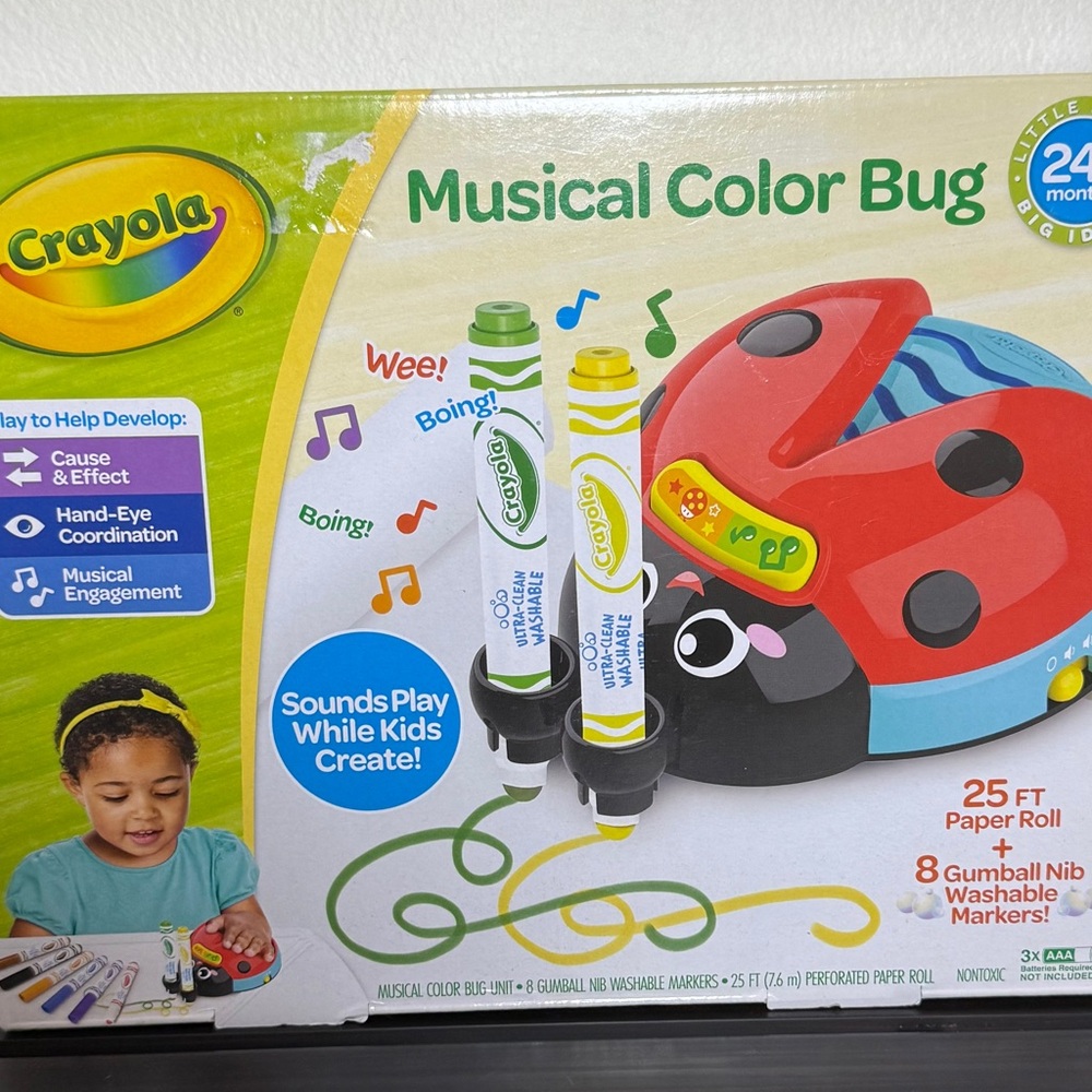 Crayola Musical Color Bug - Red, Black, and Yellow SKU0942    0943